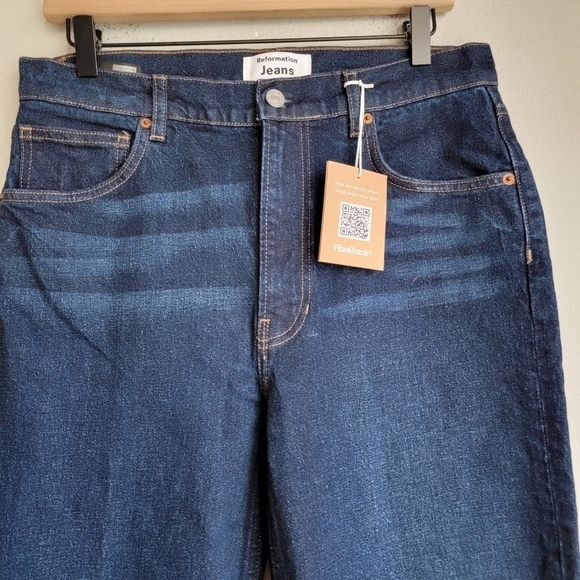 Reformation Peyton High Rise Bootcut Jeans in Aegean size 30 NWT - Picture 6 of 10